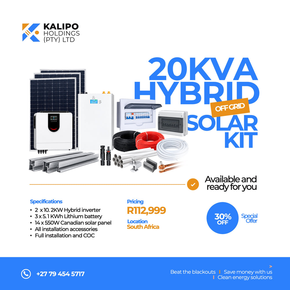 20KVA Hybrid Off Grid Solar Kit
